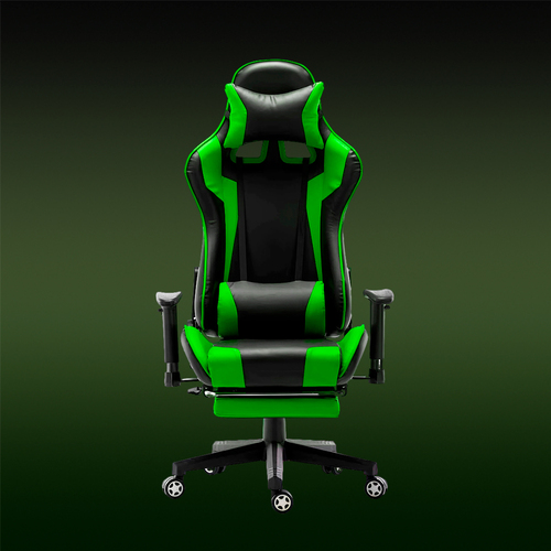 Игровое кресло зеленое GAME 01 Изображение