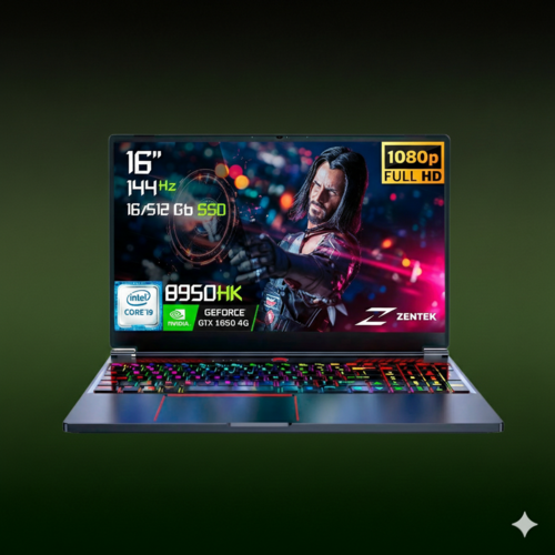 Ноутбук Zentek Onix Blaze 16" • Intel Core i9 8950HK • GeForce GTX1650 • 16/512 